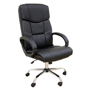 A9939 ΜΑΥΡΟ PVC ΠΟΛΥΘΡΟΝΑ ΓΡΑΦΕΙΟΥ 67Χ70Χ51-115/61-125εκ.